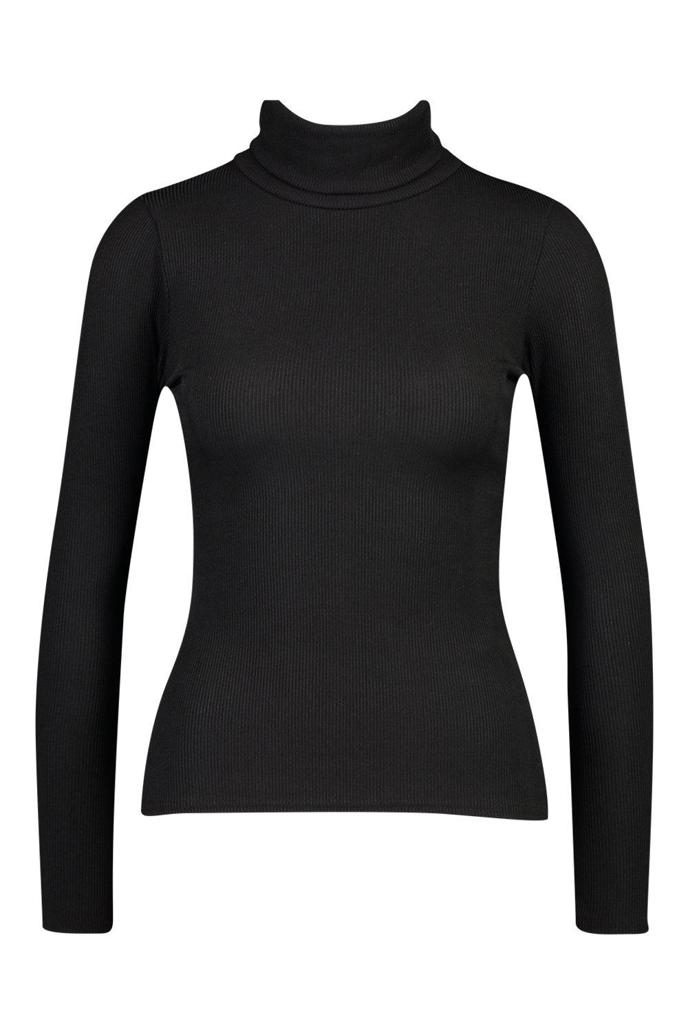 Black full on sale sleeve turtleneck top