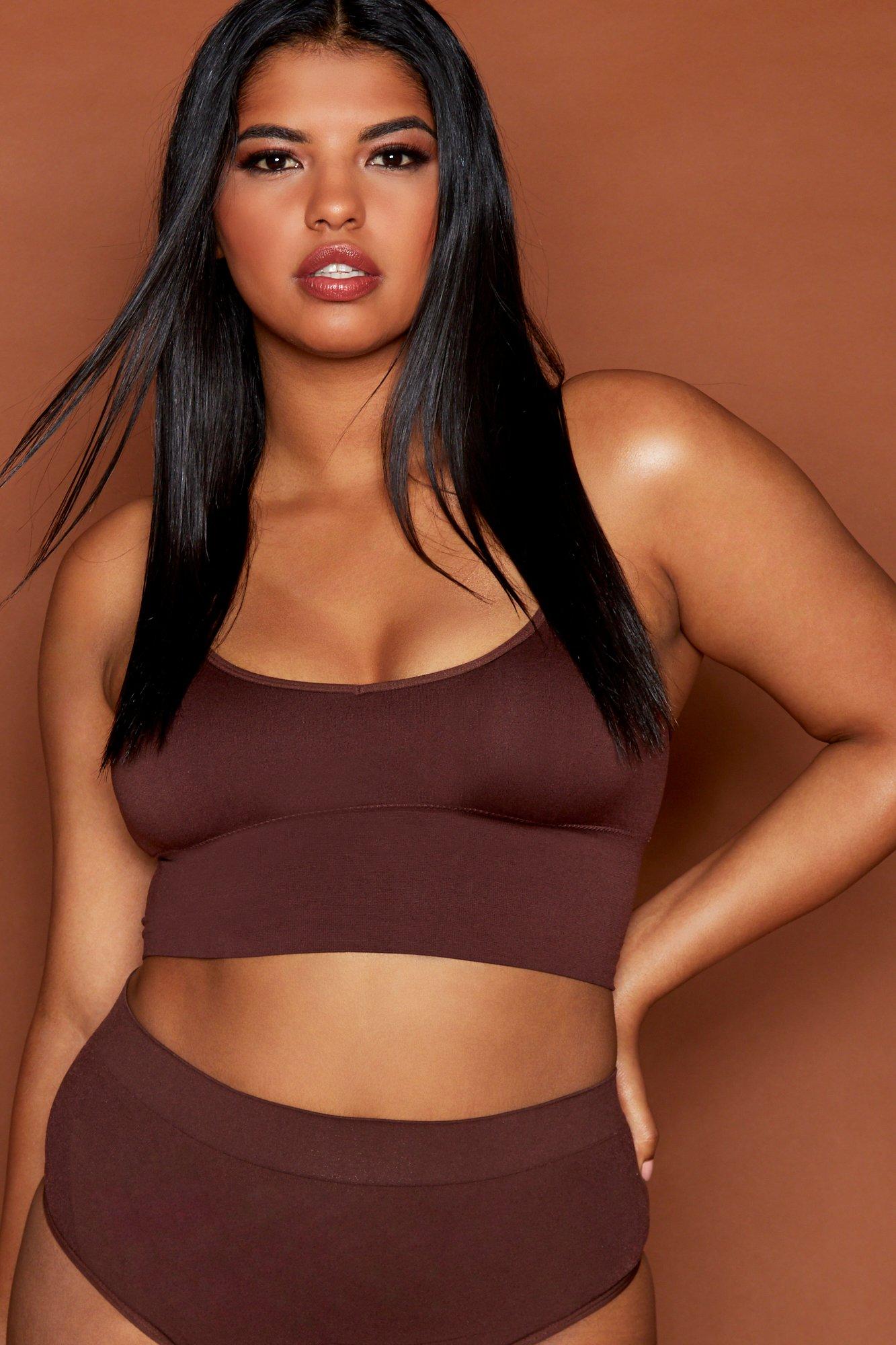Plus Seamfree Longline Lounge Bralet