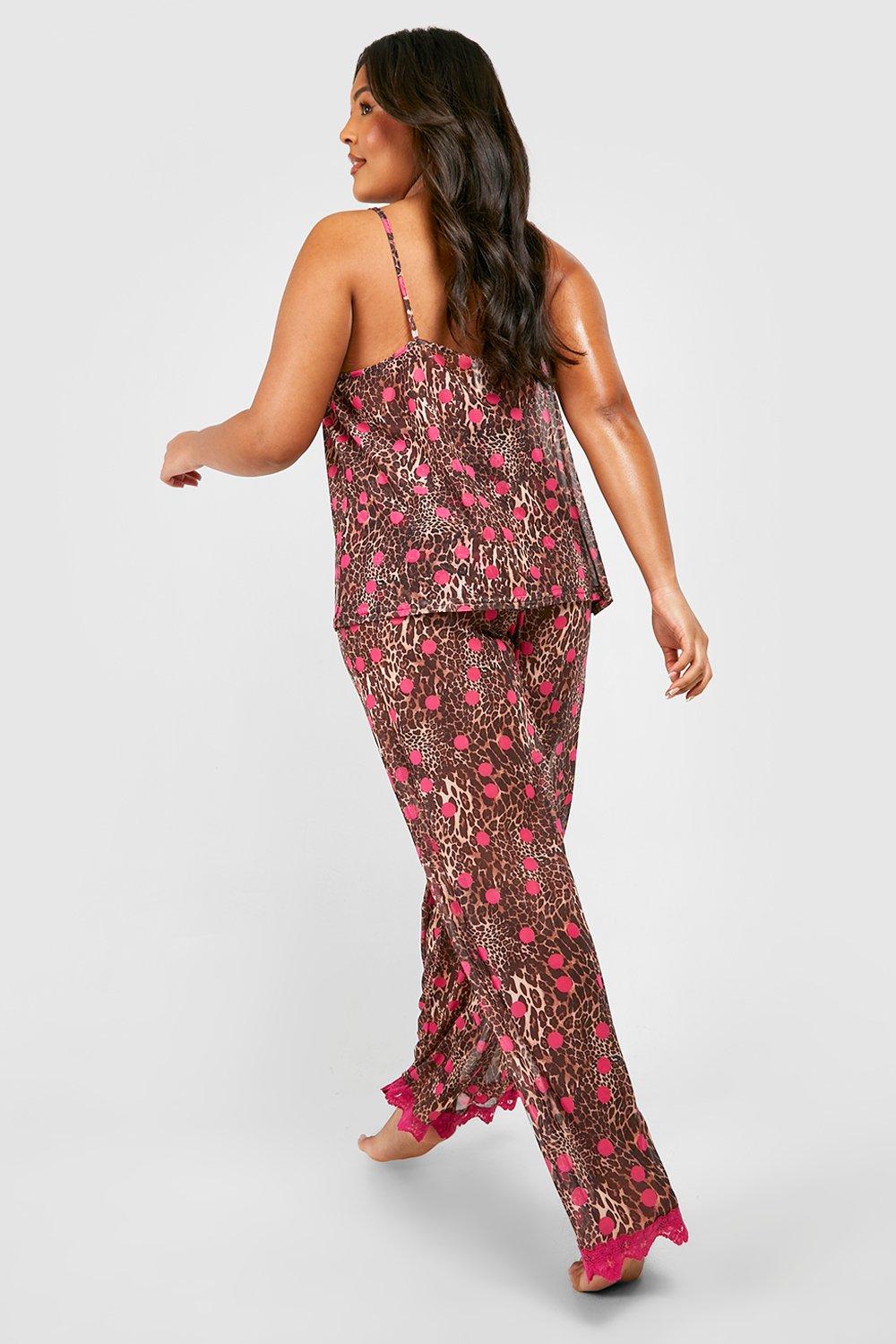 Women's Plus Size Printed Chiffon Camisole Pajama Set #2081X –  shirleymccoycouture