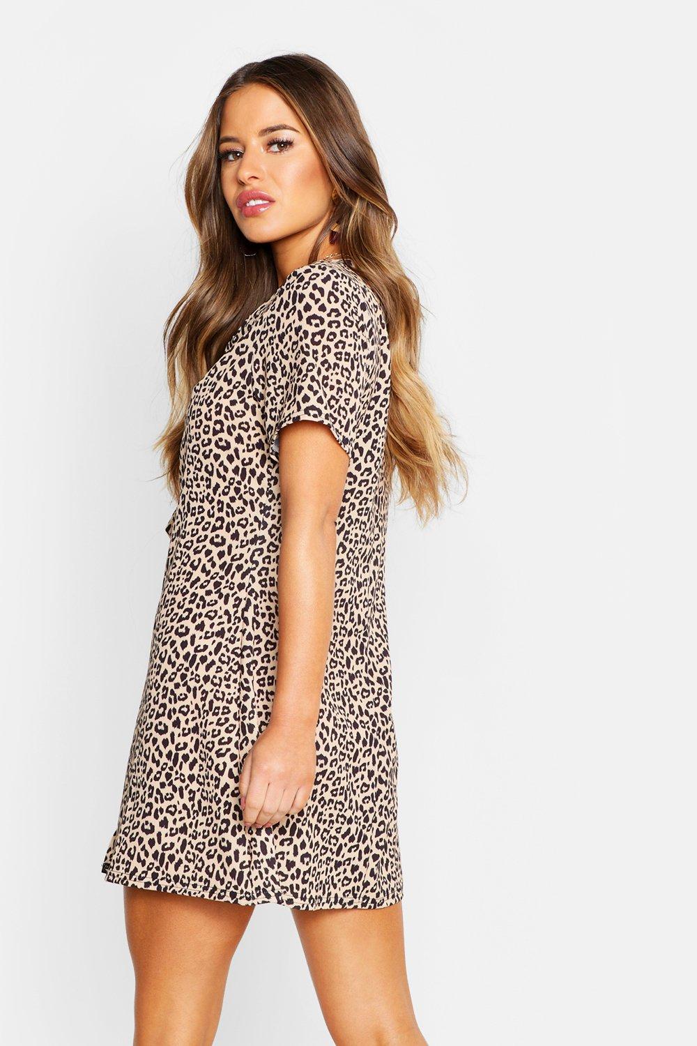 cheetah shift dress