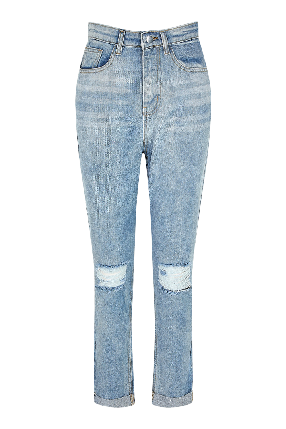 Petite ripped boyfriend store jeans