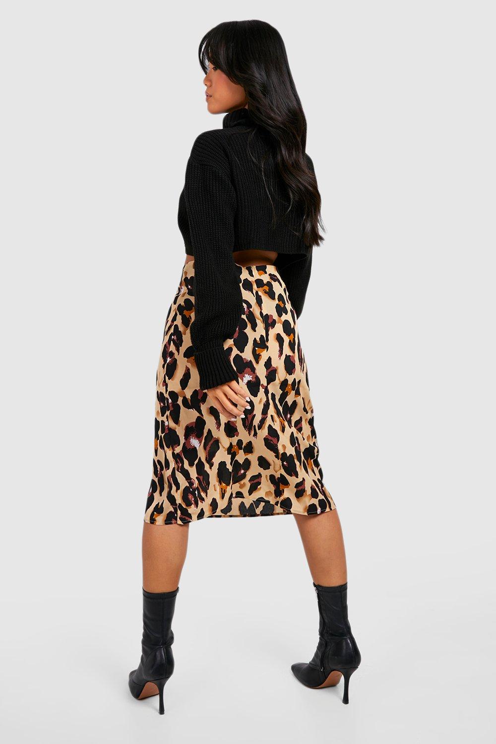 Mid length 2024 leopard skirts 6x9