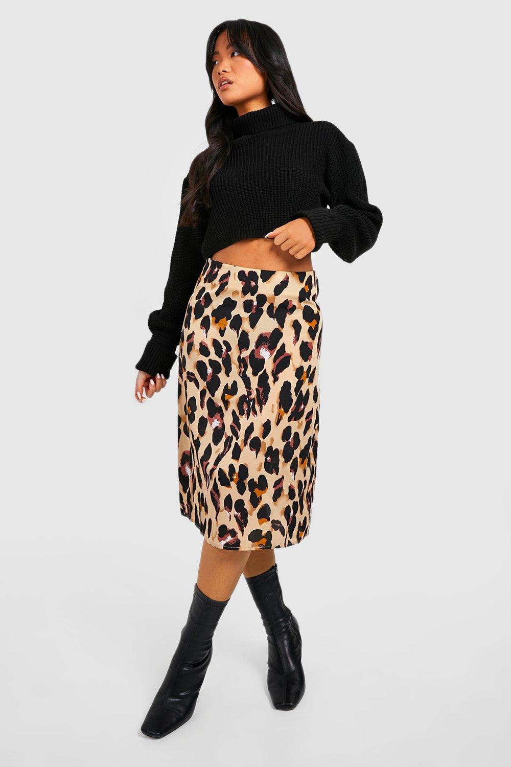 Mid length 2024 leopard skirts nike