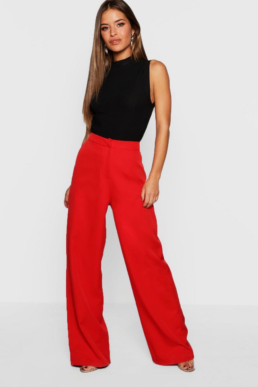 Petite Wide Leg Woven Trouser image number 1