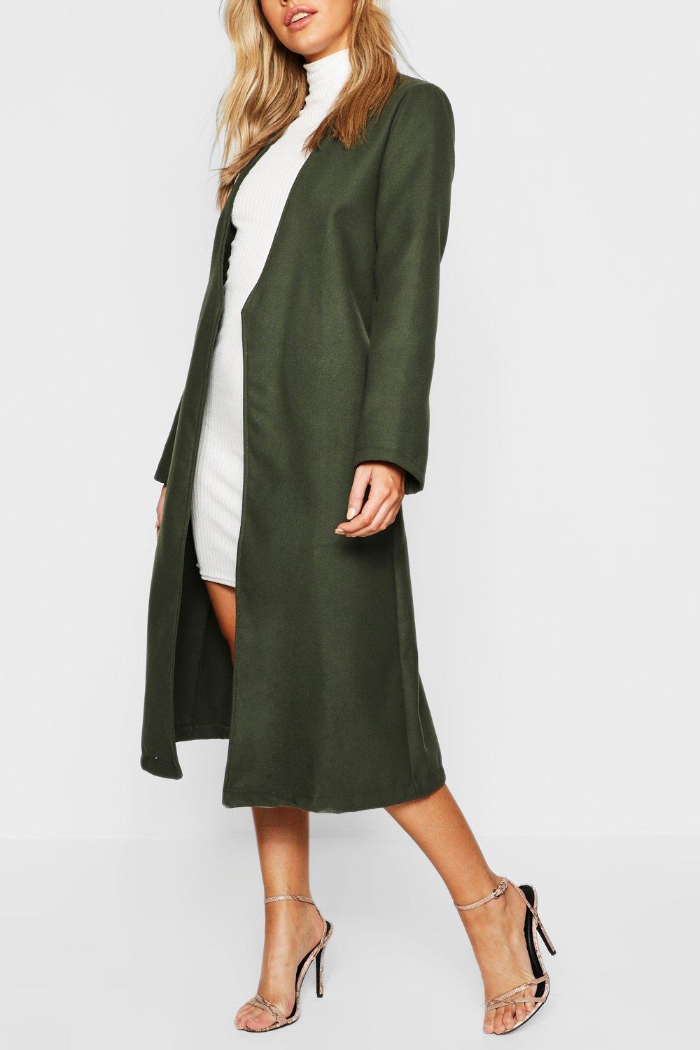 Petite 2025 collarless coat