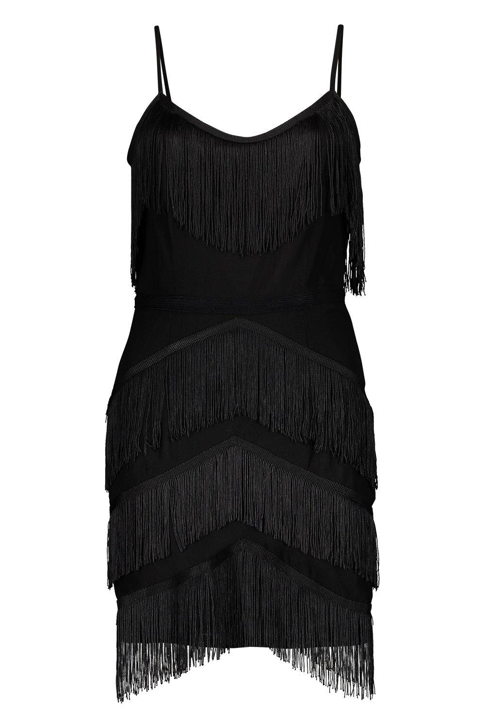 Black tassels outlet for dress