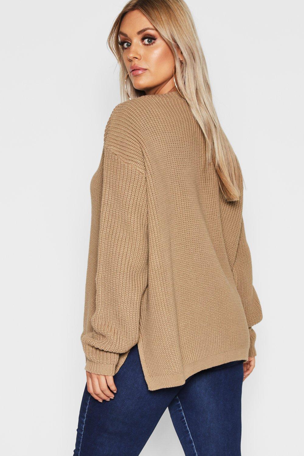 Side split 2024 knitted jumper