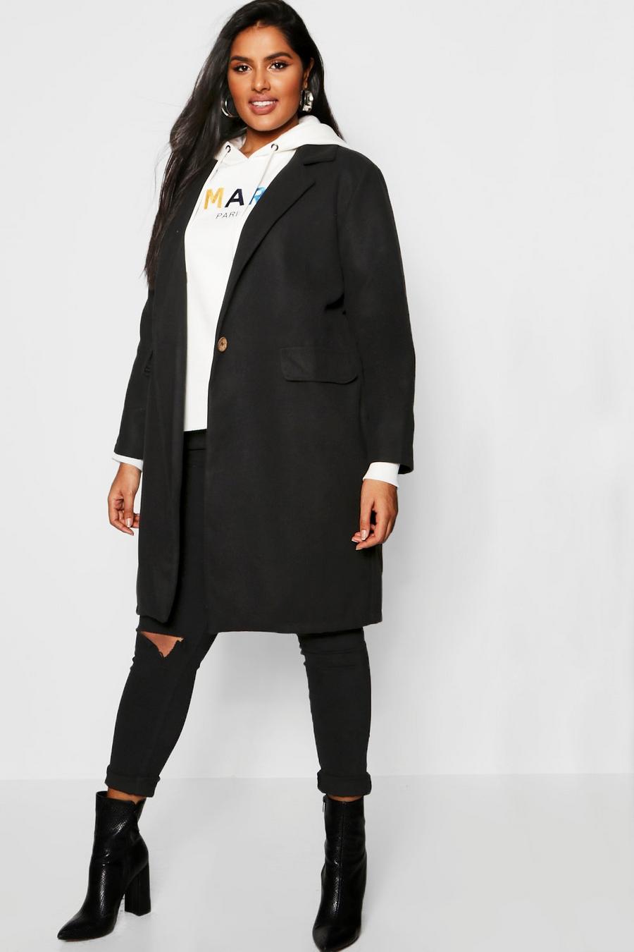 Plus Wool Trench Coat image number 1