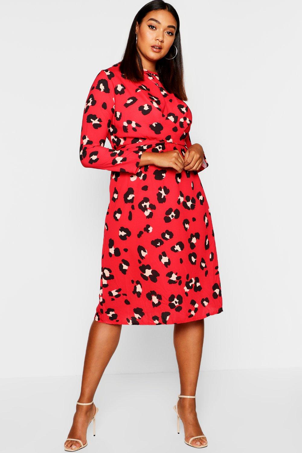 boohoo star leopard print dress