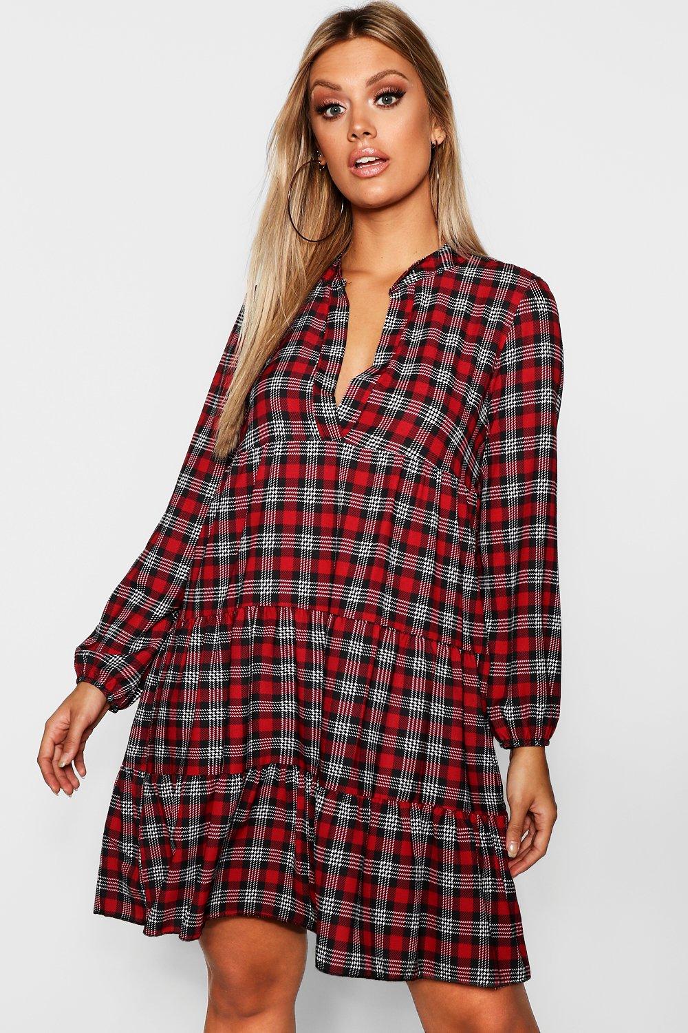 tartan smock dress