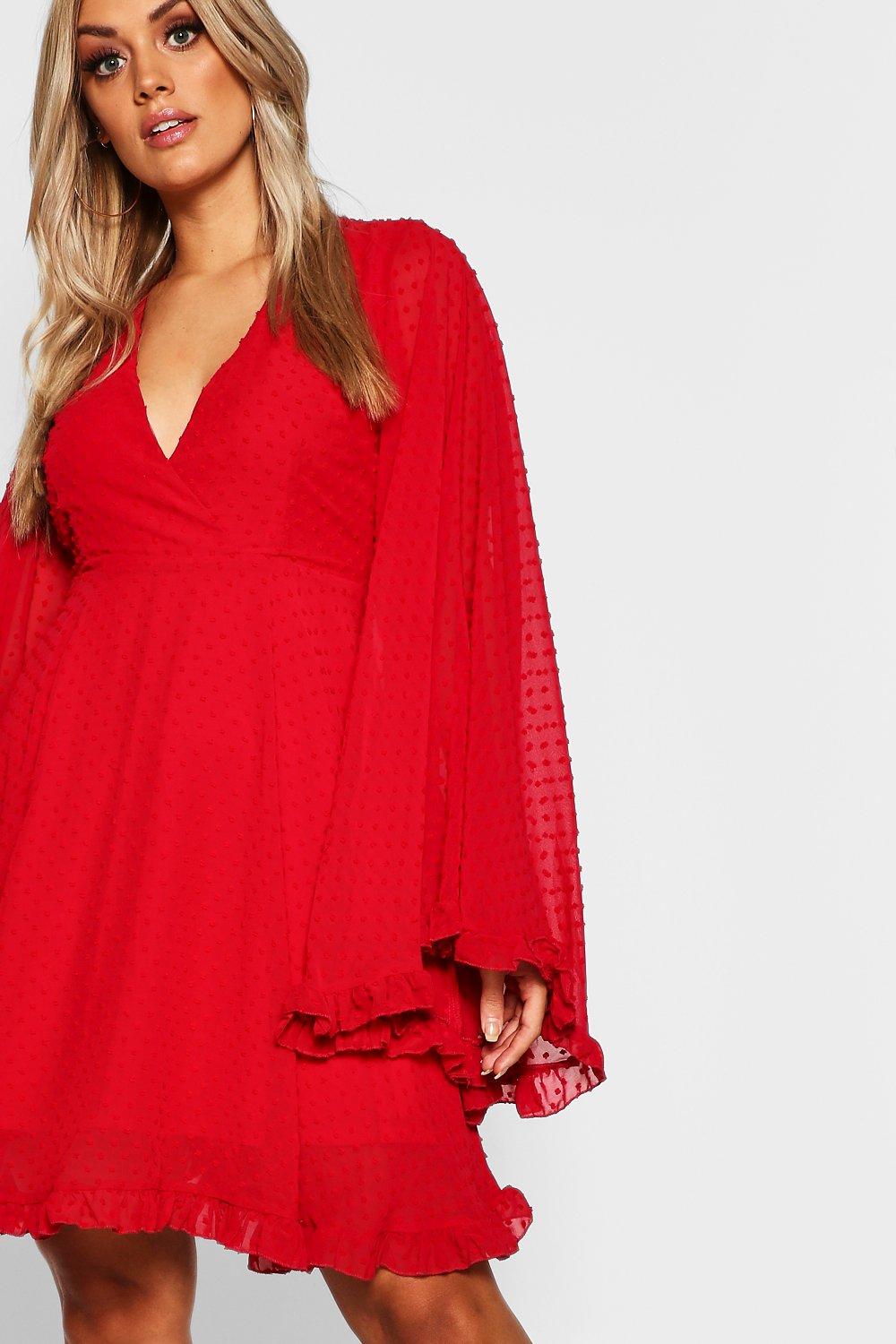 boohoo dobby dress
