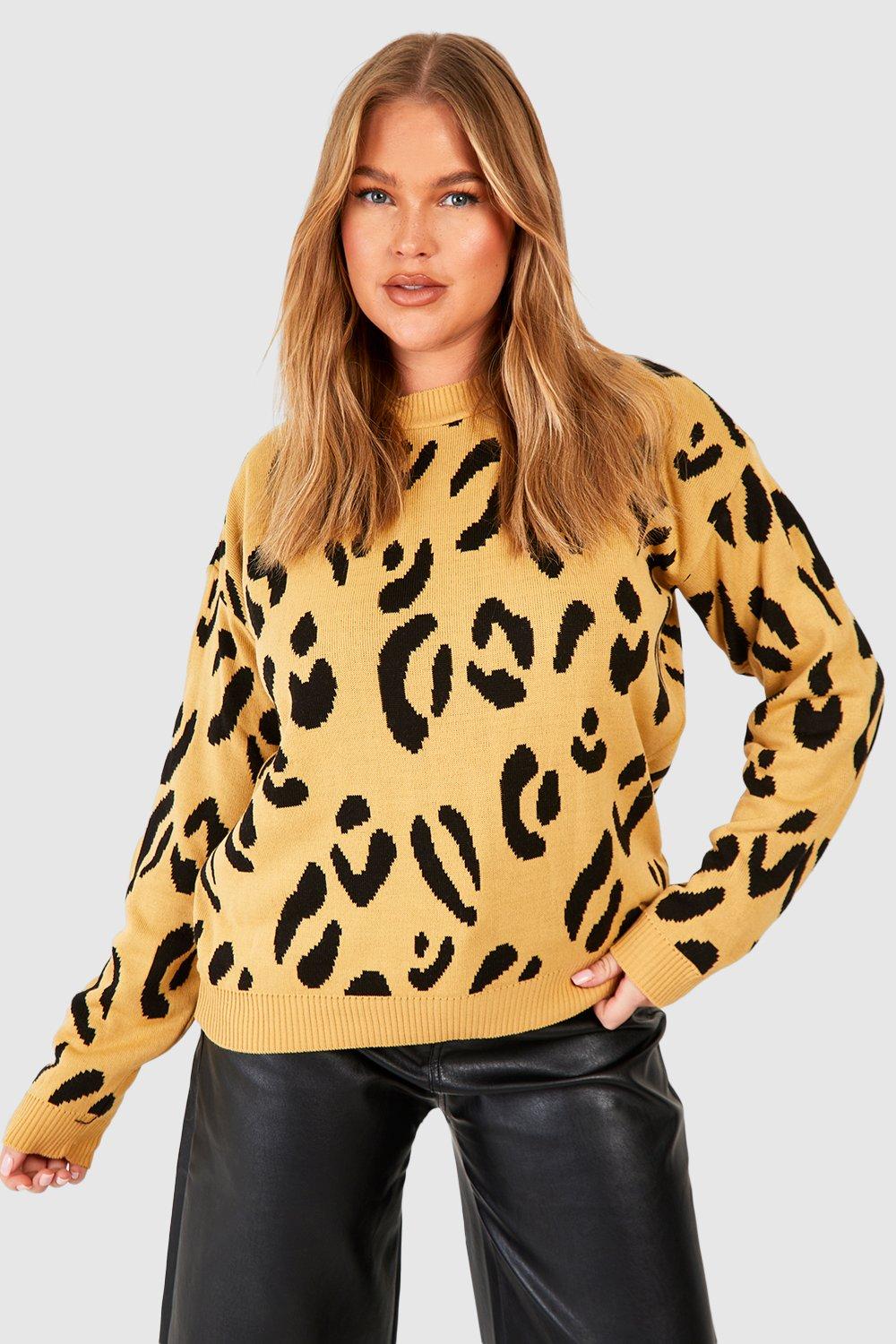 Boohoo shop leopard jumper