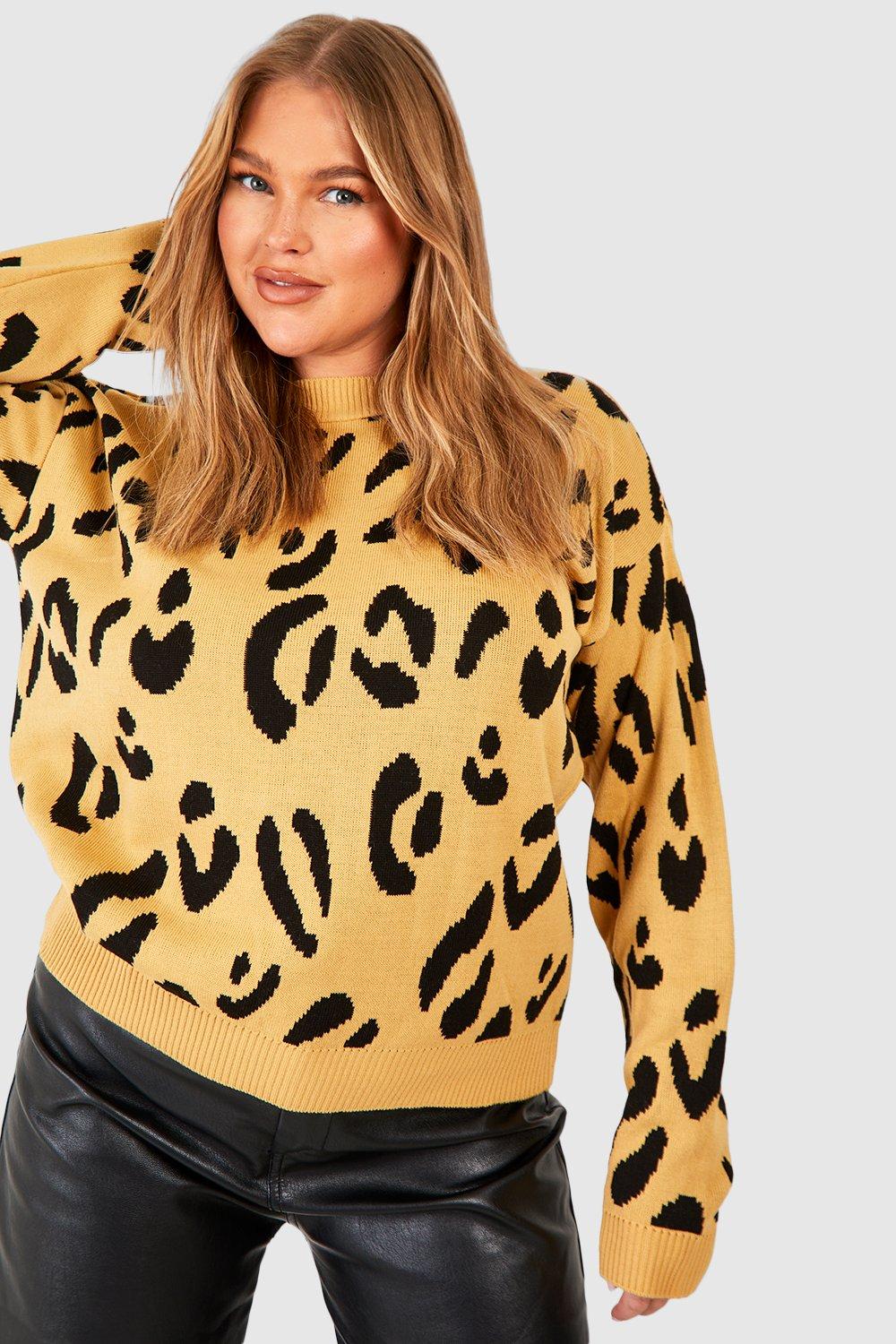 Boohoo leopard 2024 print jumper