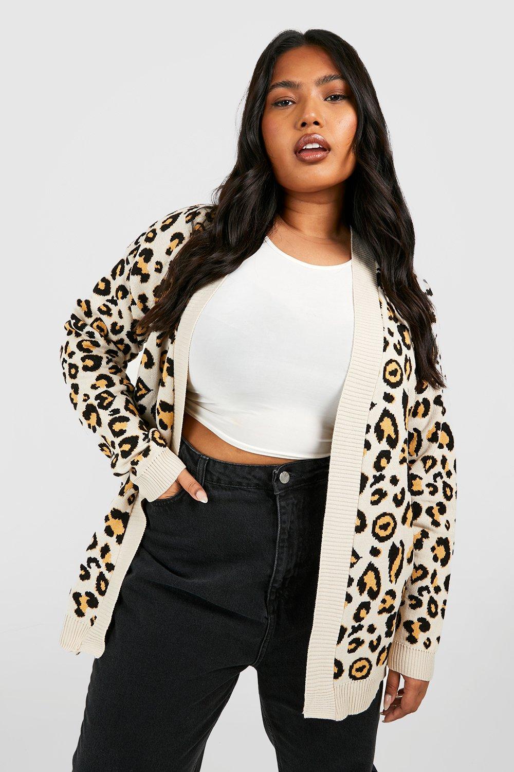 boohoo plus size cardigans