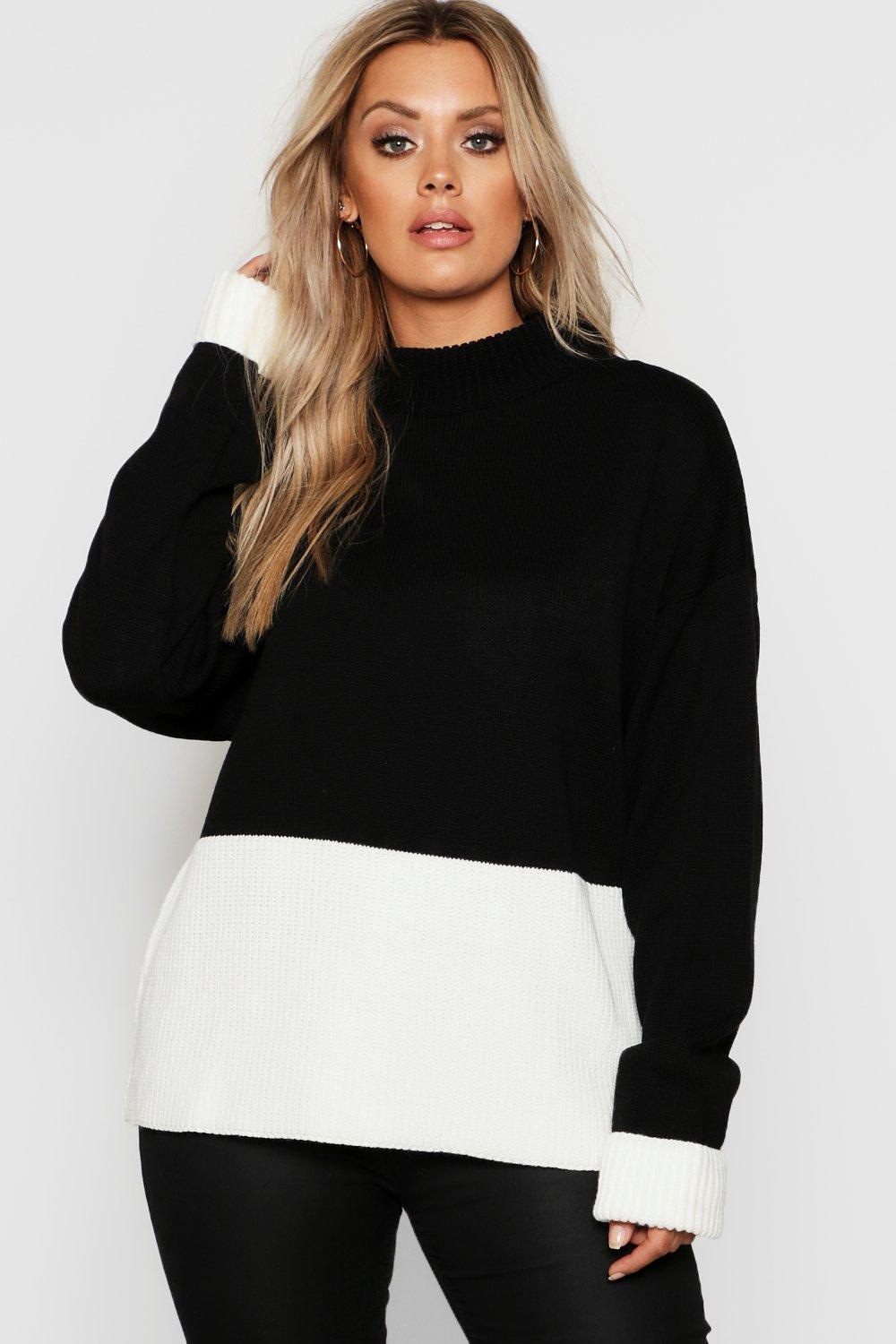 boohoo plus jumpers