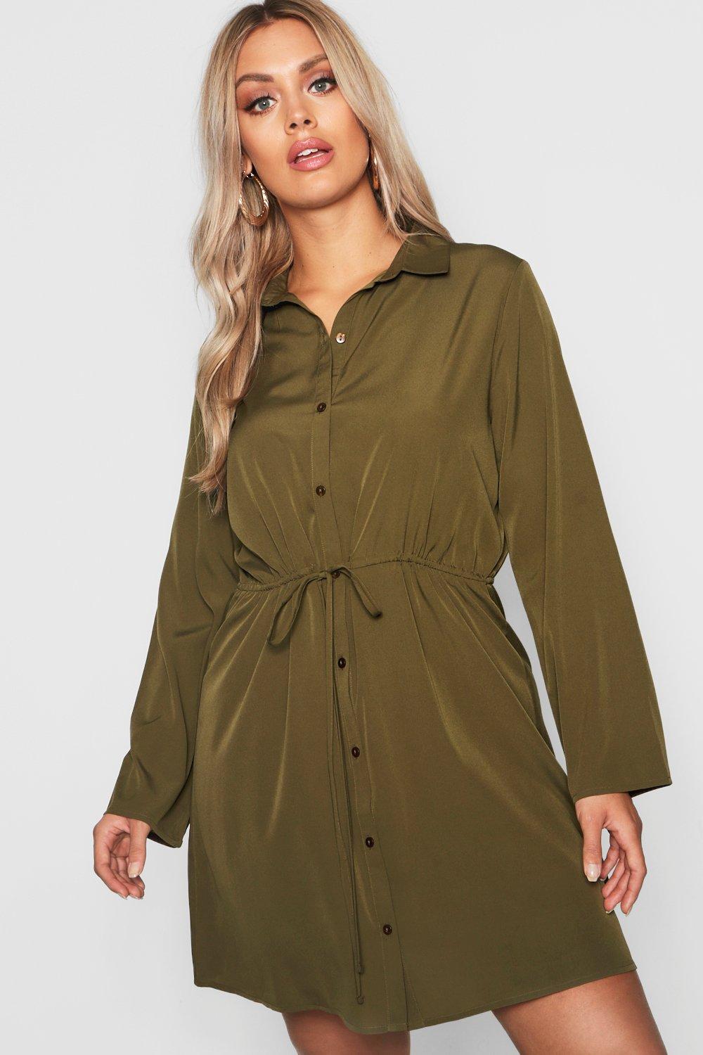 khaki shirt dress uk