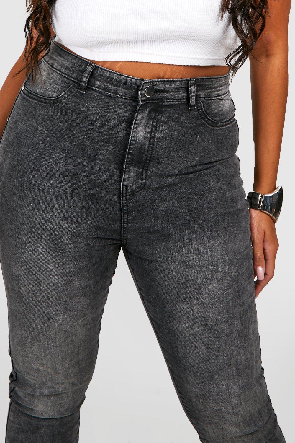 Women's plus store size gray jeans