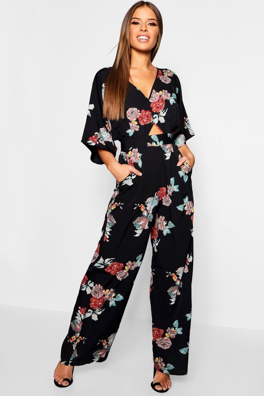 floral kimono jumpsuit