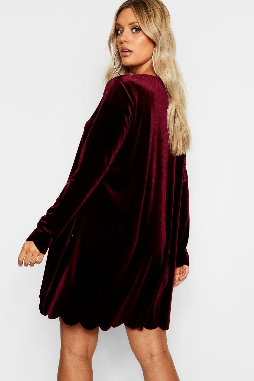 Velour store swing dress