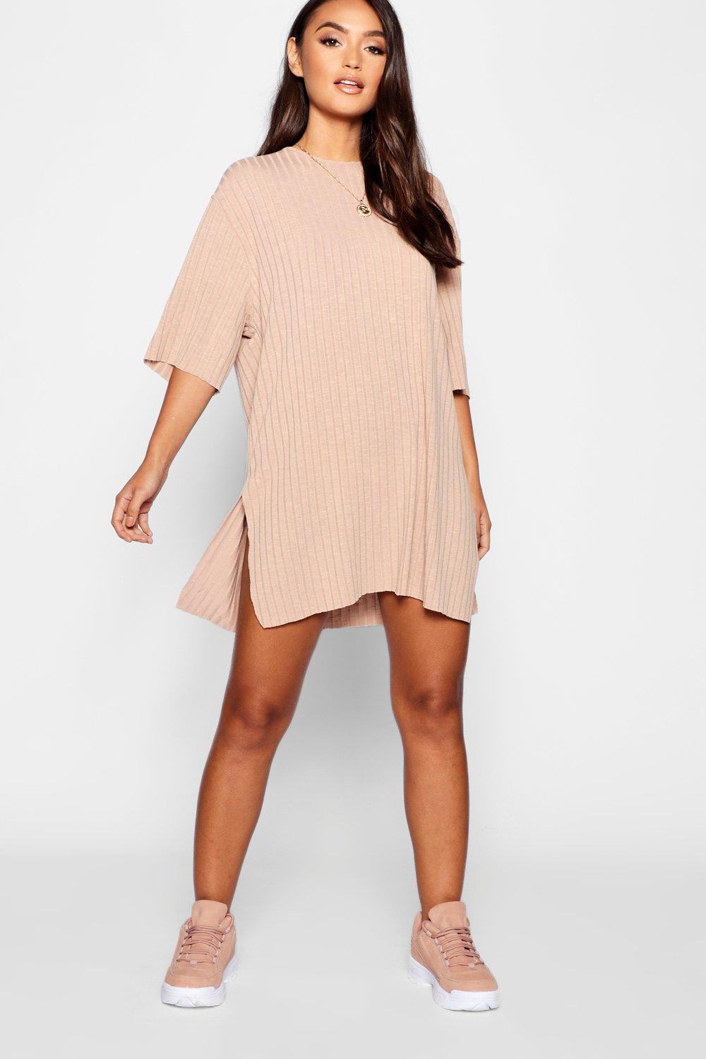 Boohoo slouch 2024 pocket denim dress