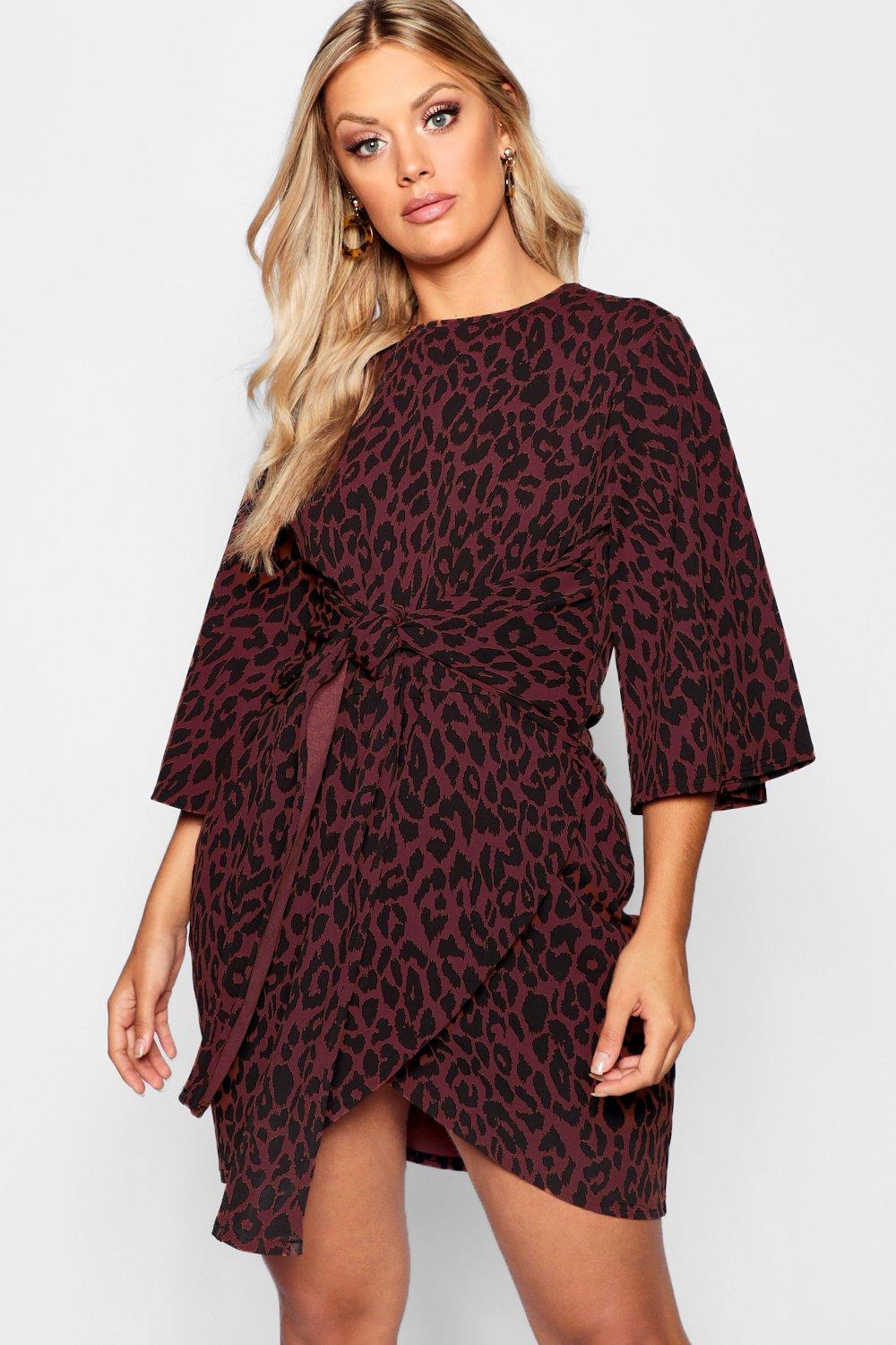 boohoo tie waist dress