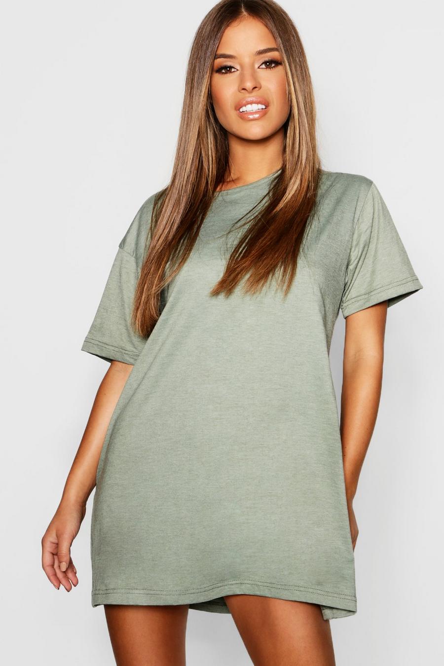 Petite schlichtes Jersey-T-Shirt-Nachthemd, Salbeigrün image number 1