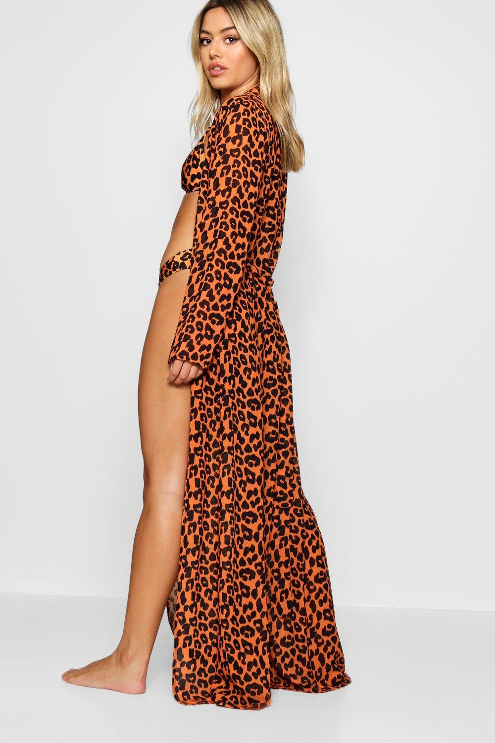 zebra print beach cover up