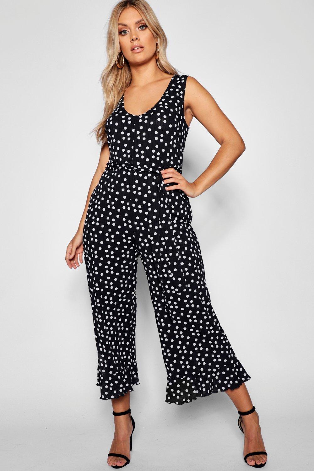 boohoo spotty jumpsuit