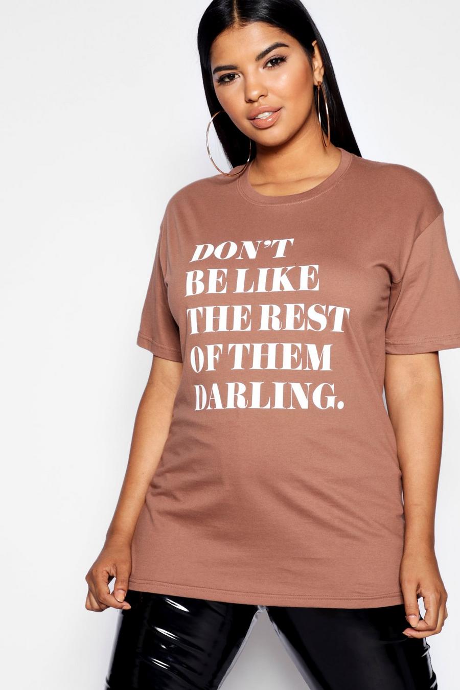 Camiseta extragrande “Darling” Plus image number 1