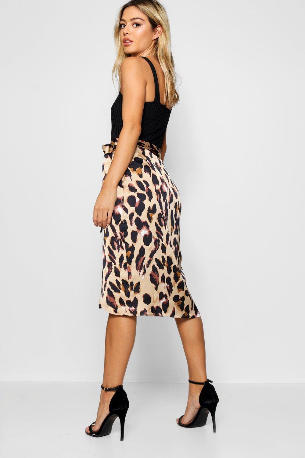 petite leopard skirt
