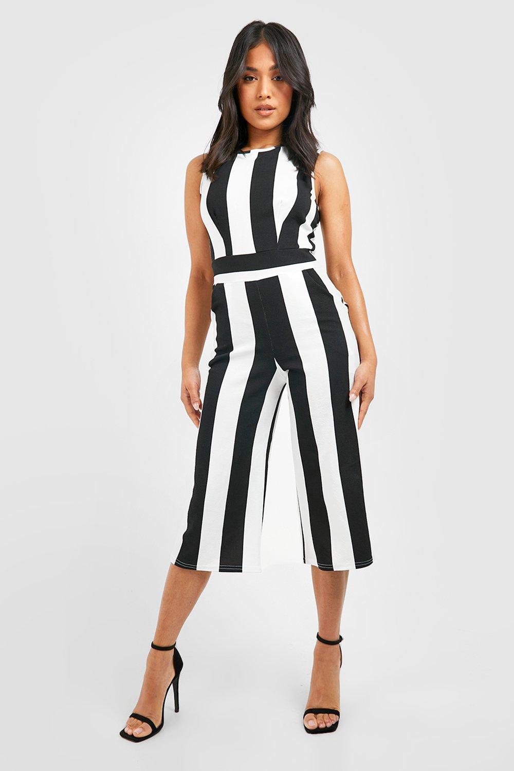 striped romper dress
