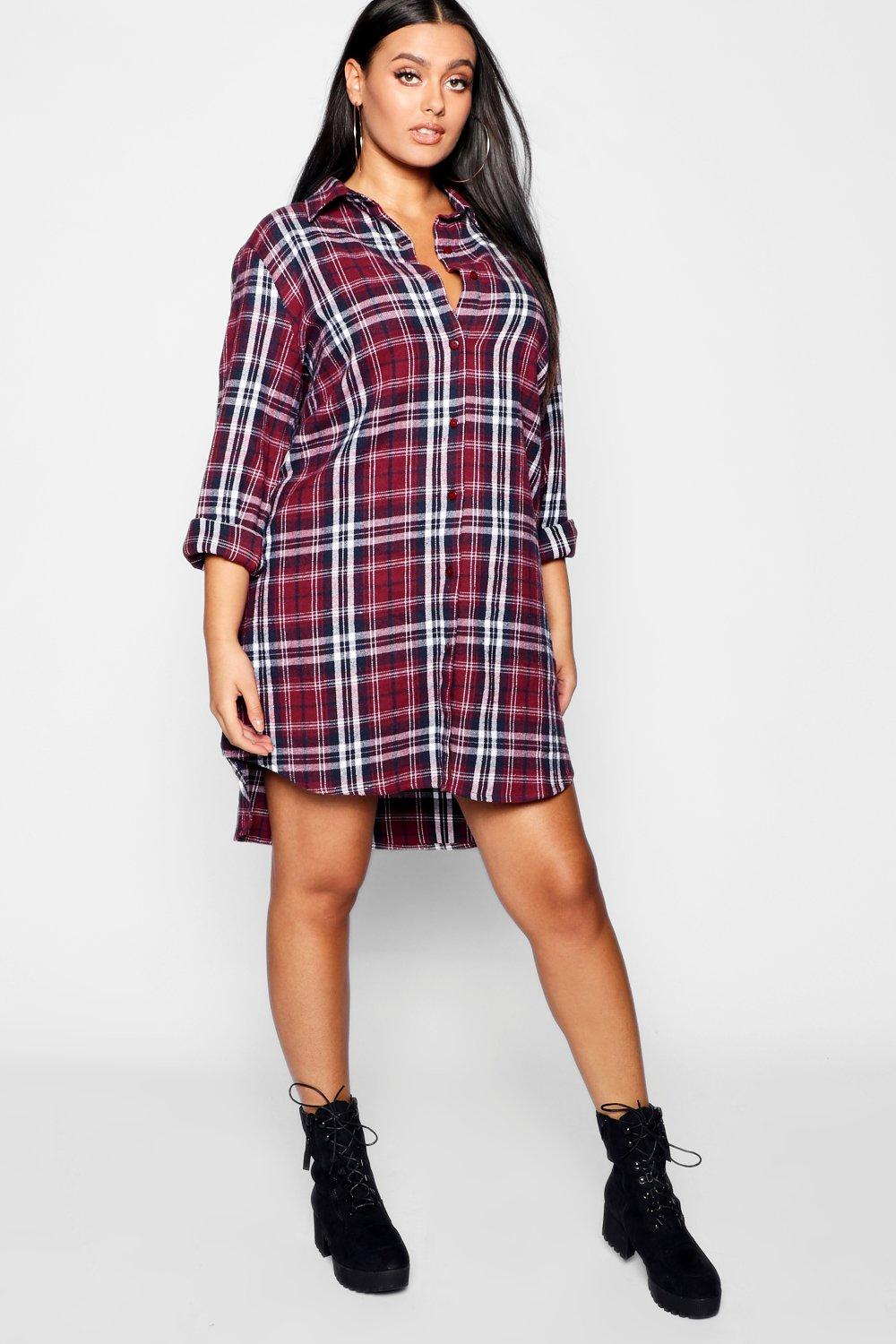 burgundy shirt dress uk