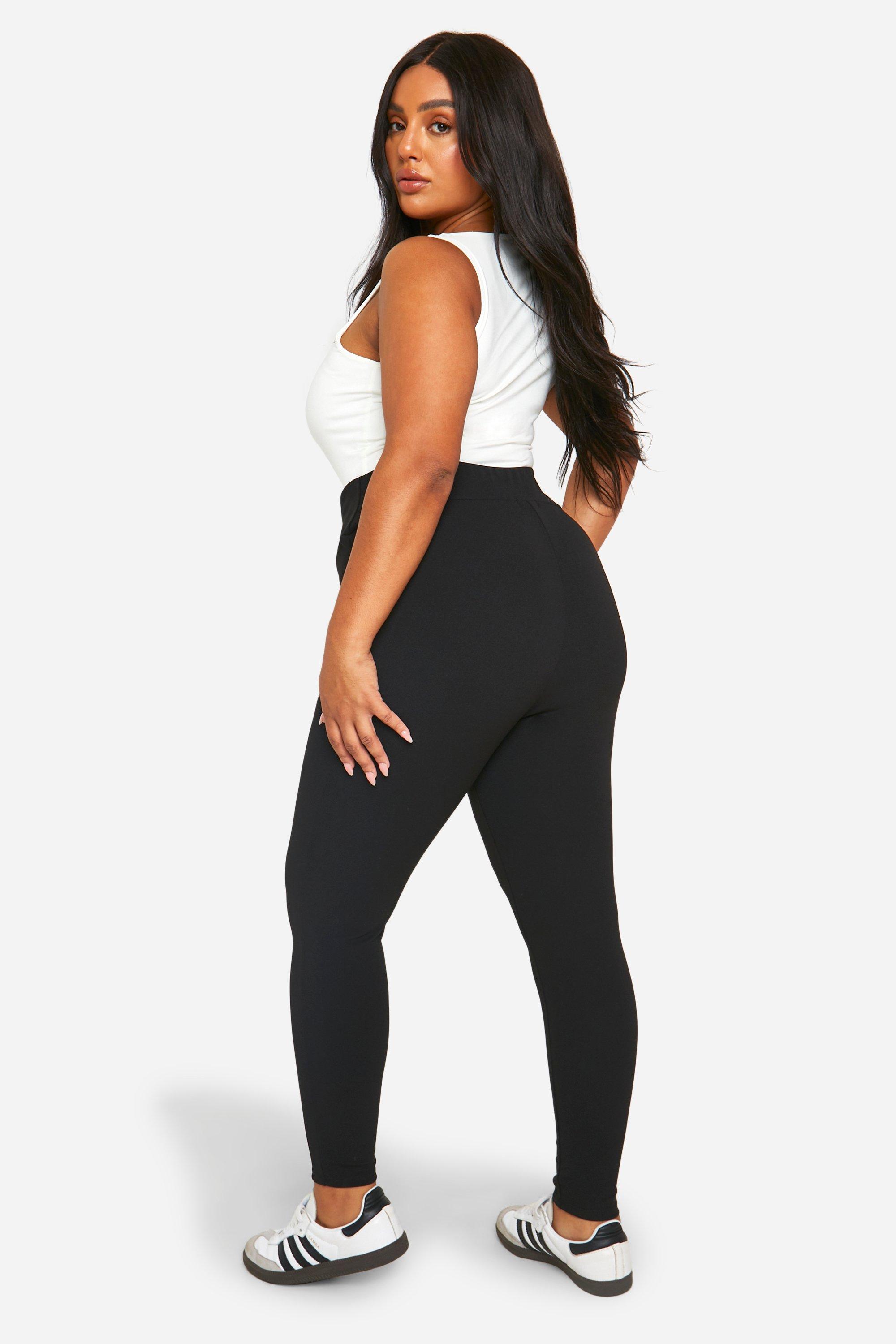 PRETTYLITTLETHING SKI Black High Waisted Leggings