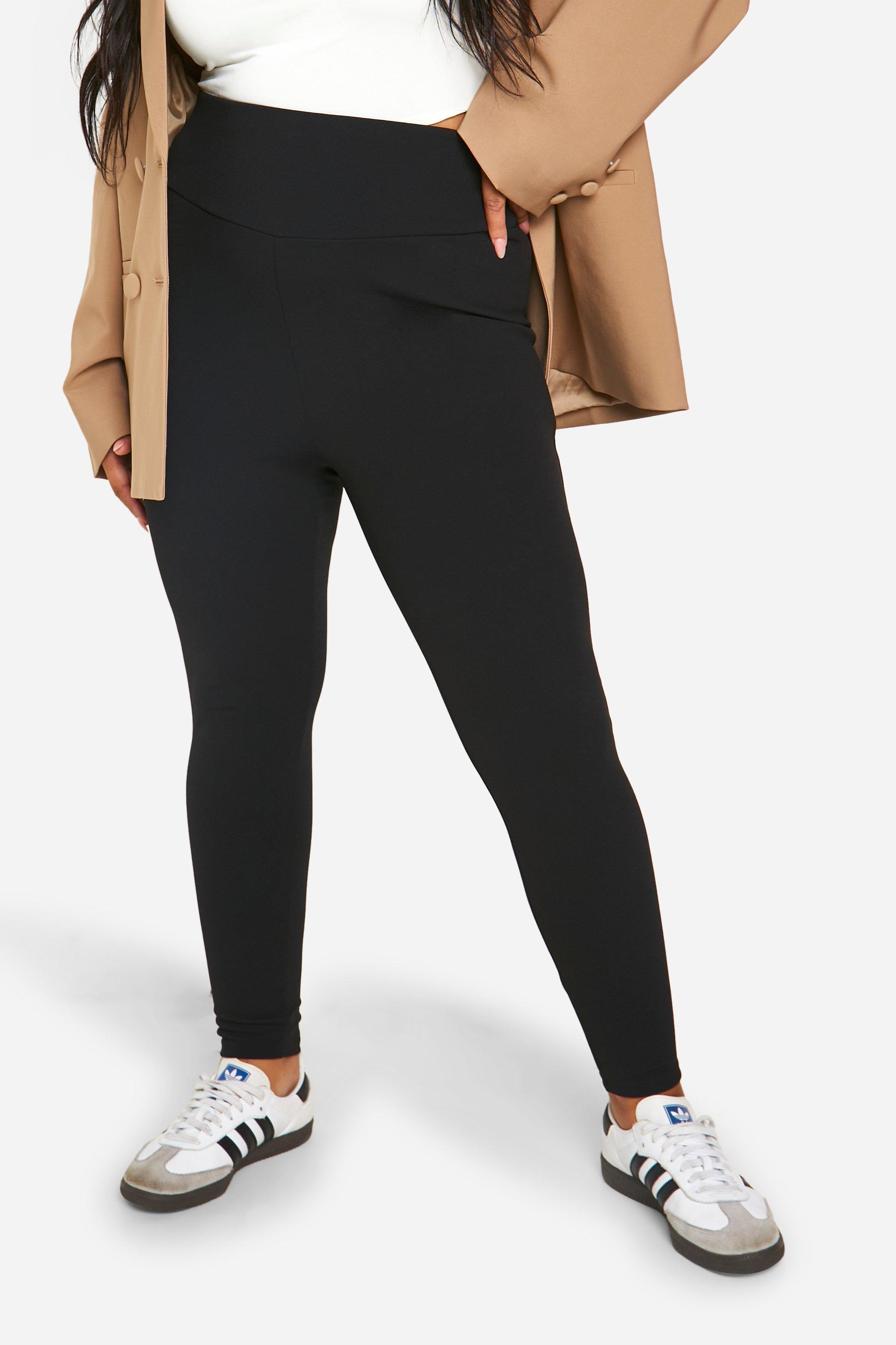 Boohoo Women s Plus High Waisted Sculpt Leggings Black