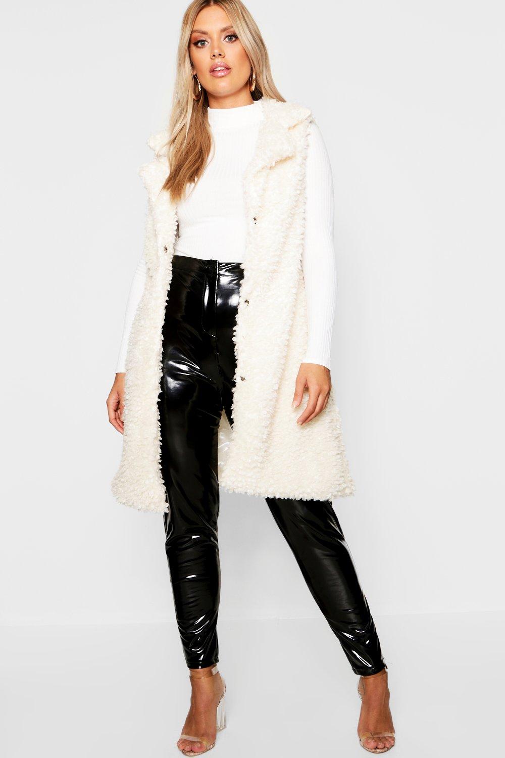 plus faux fur gilet