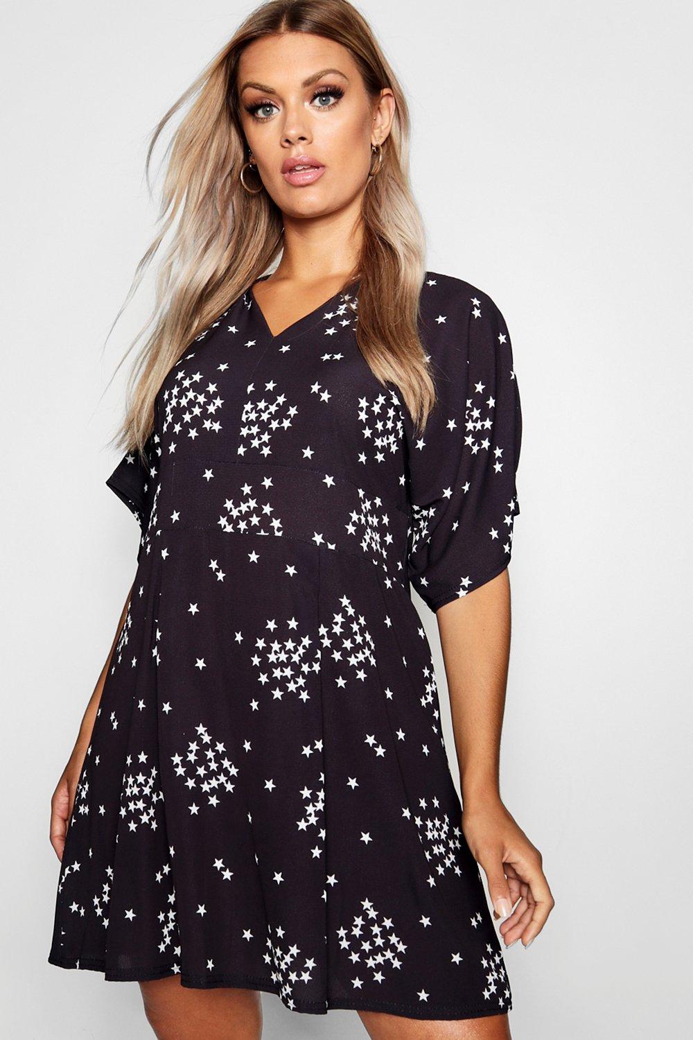 boohoo star dress