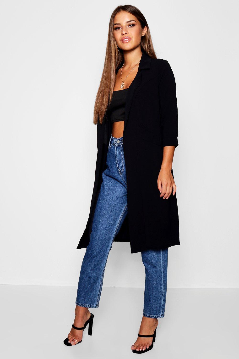 Boohoo duster cheap jacket