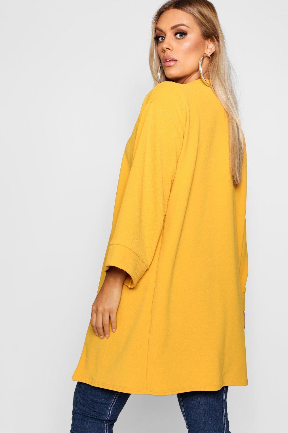 Plus size cheap yellow duster