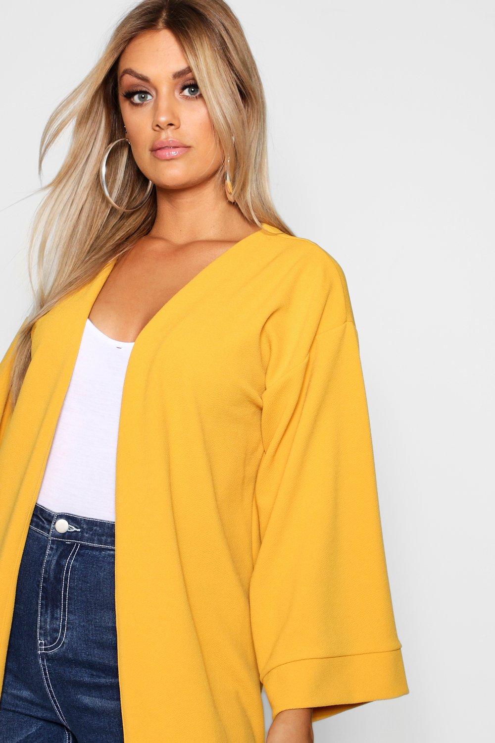 Boohoo mustard clearance coat