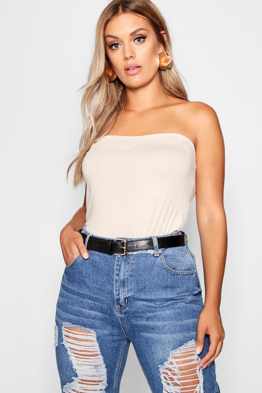 Stone Plus Basic Jersey Knit Tube Top image number 1