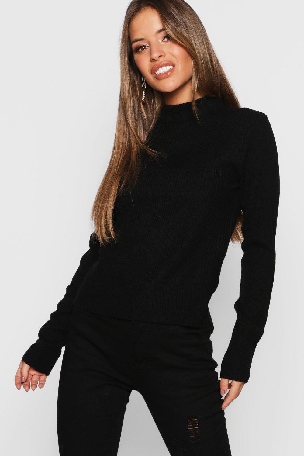 boohoo black jumper