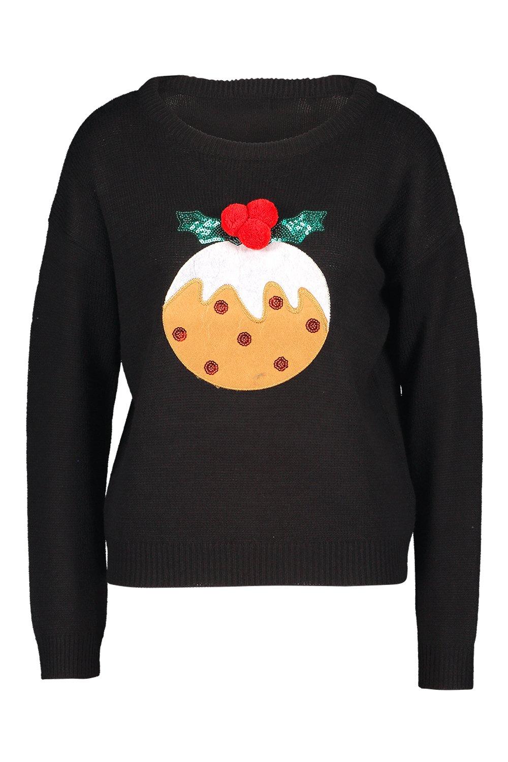 Sequin christmas 2024 pudding jumper