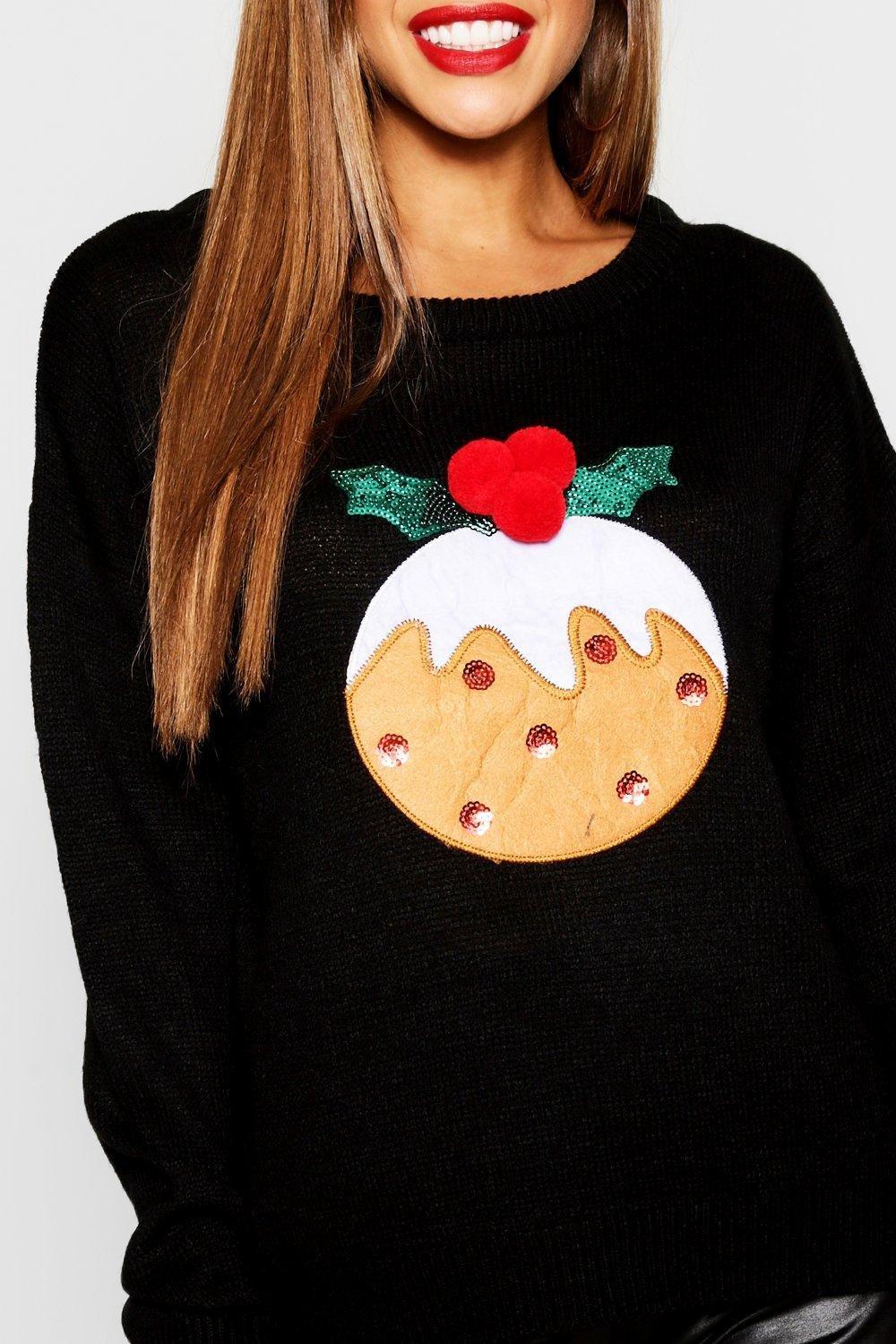 Christmas pudding jumper clearance ladies