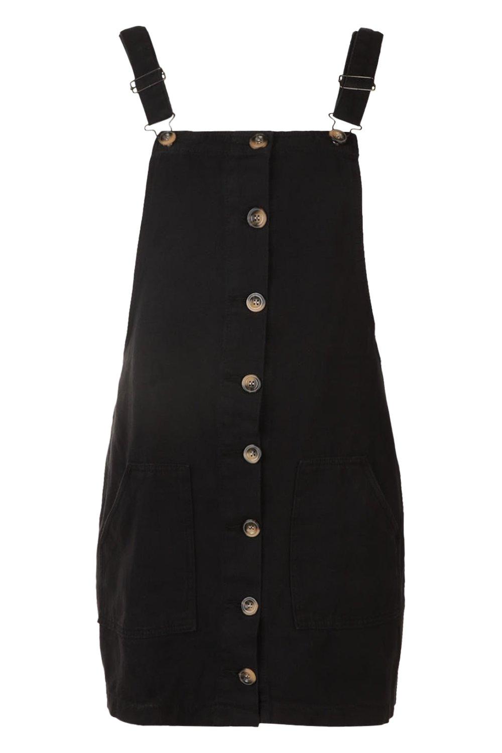 black denim pinafore dress plus size