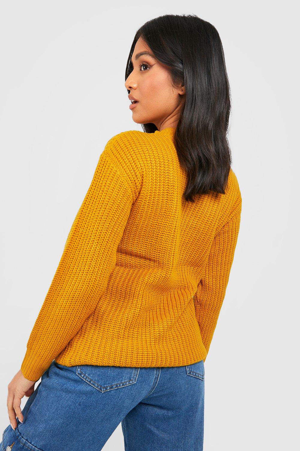 Boohoo yellow clearance jumper