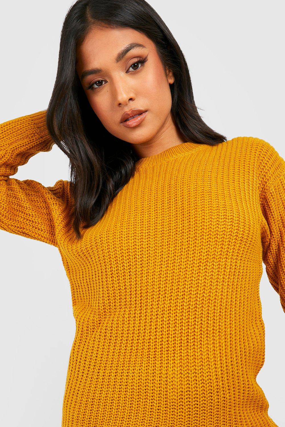 Boohoo 2025 mustard jumper