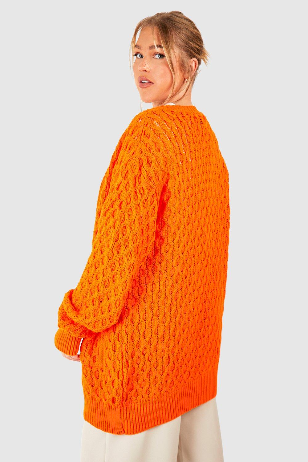 Big Orange Cardi pattern by KNITSAFARI  Oversize cardigan knitting  pattern, Sweater crochet pattern, Crochet cardigan pattern free