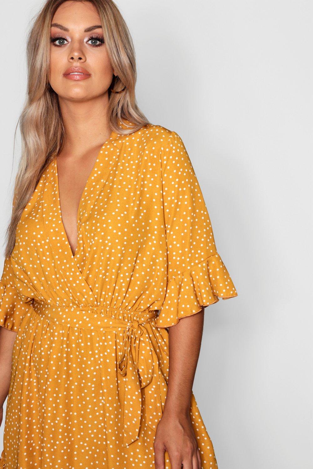 Spotty dress clearance boohoo