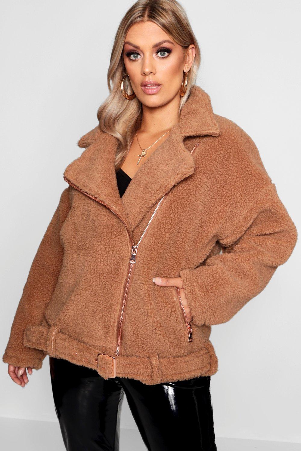 fur biker jacket