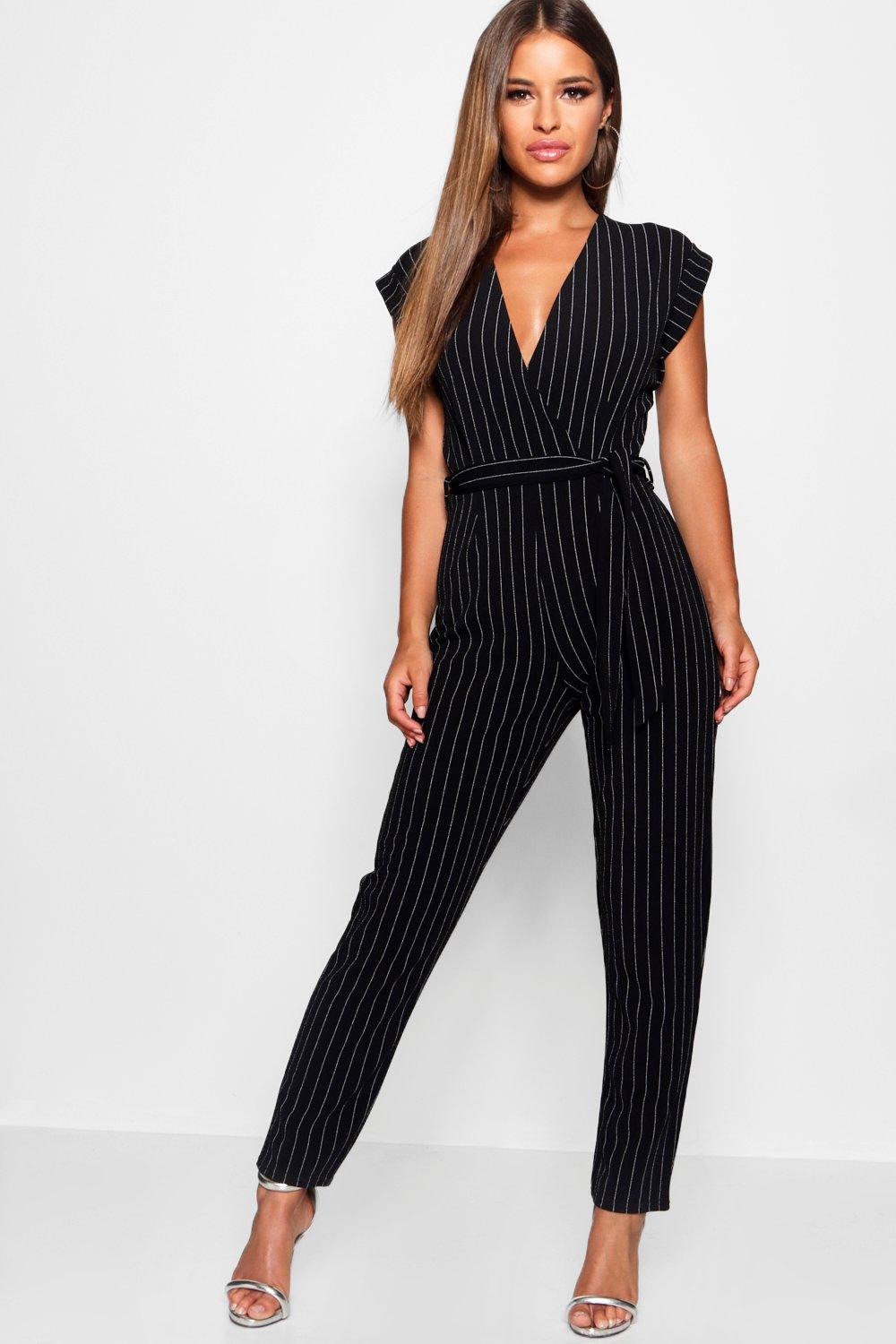 black jumpsuit boohoo